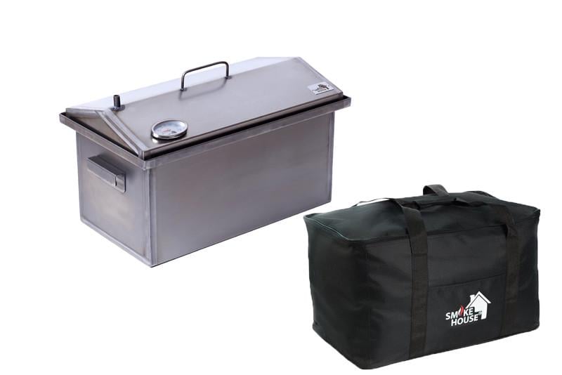 Коптильня с термометром и сумкой Smoke House L 520х300х320 мм до 6 кг (2689474089)