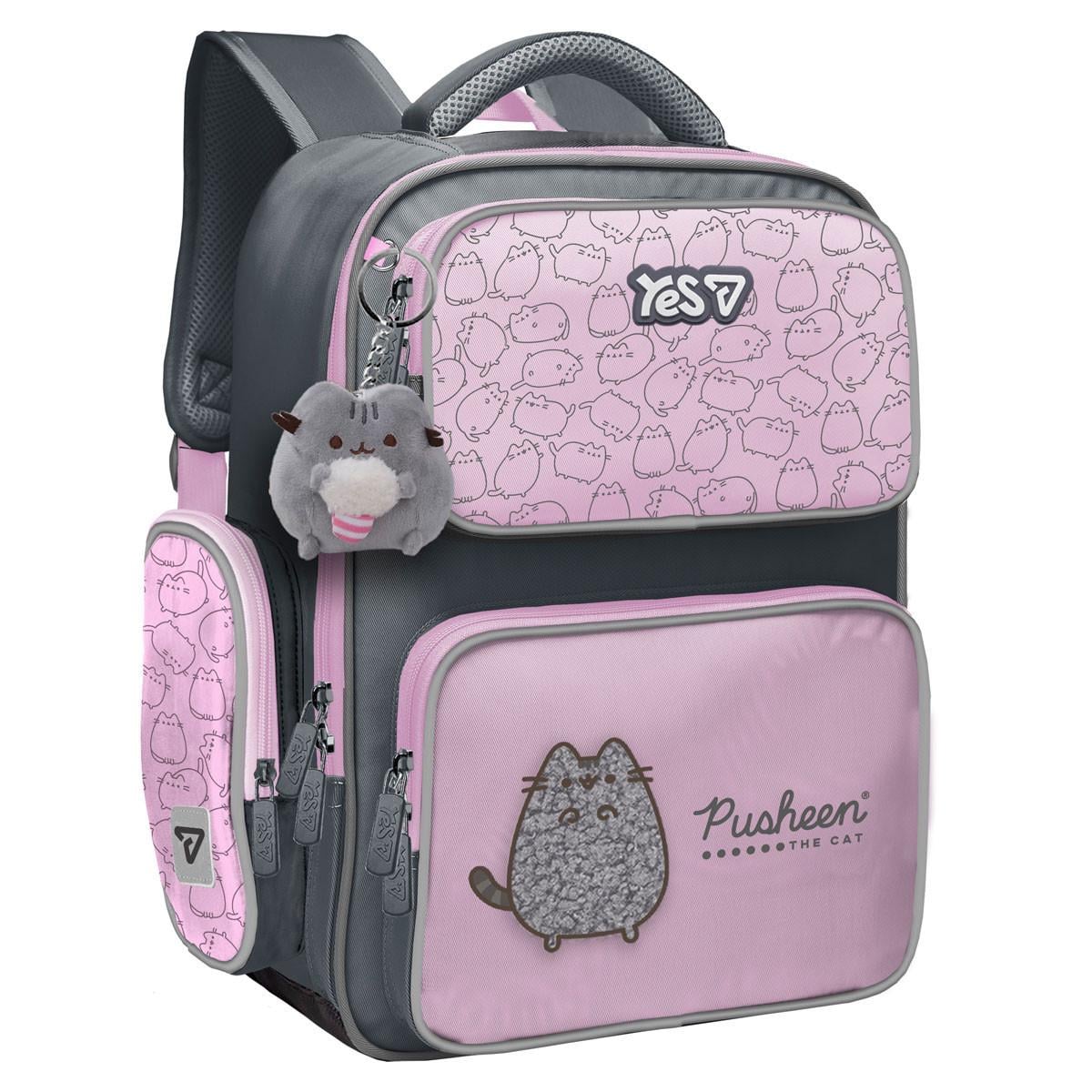 Рюкзак школьный полукаркасный YES Pusheen Delicacy S-101M для девочки 39 см (550265)