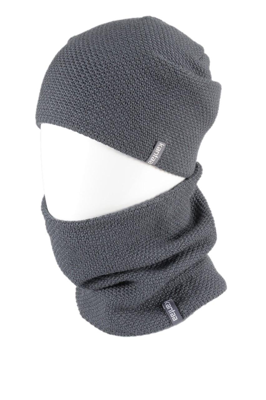 Вязаная шапка Кahta Fashion Hat с Buff снуд унисекс р. 57-58 Серый (OC-043) Вязаная шапка Кahta Fashion Hat с Buff снуд унисекс р. 57-58 Серый (OC-043)