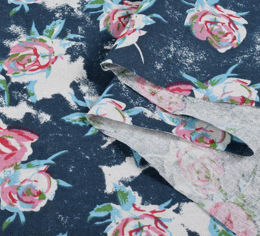 Тканина льон ширина 140 см Різнокольоровий (12623.023)