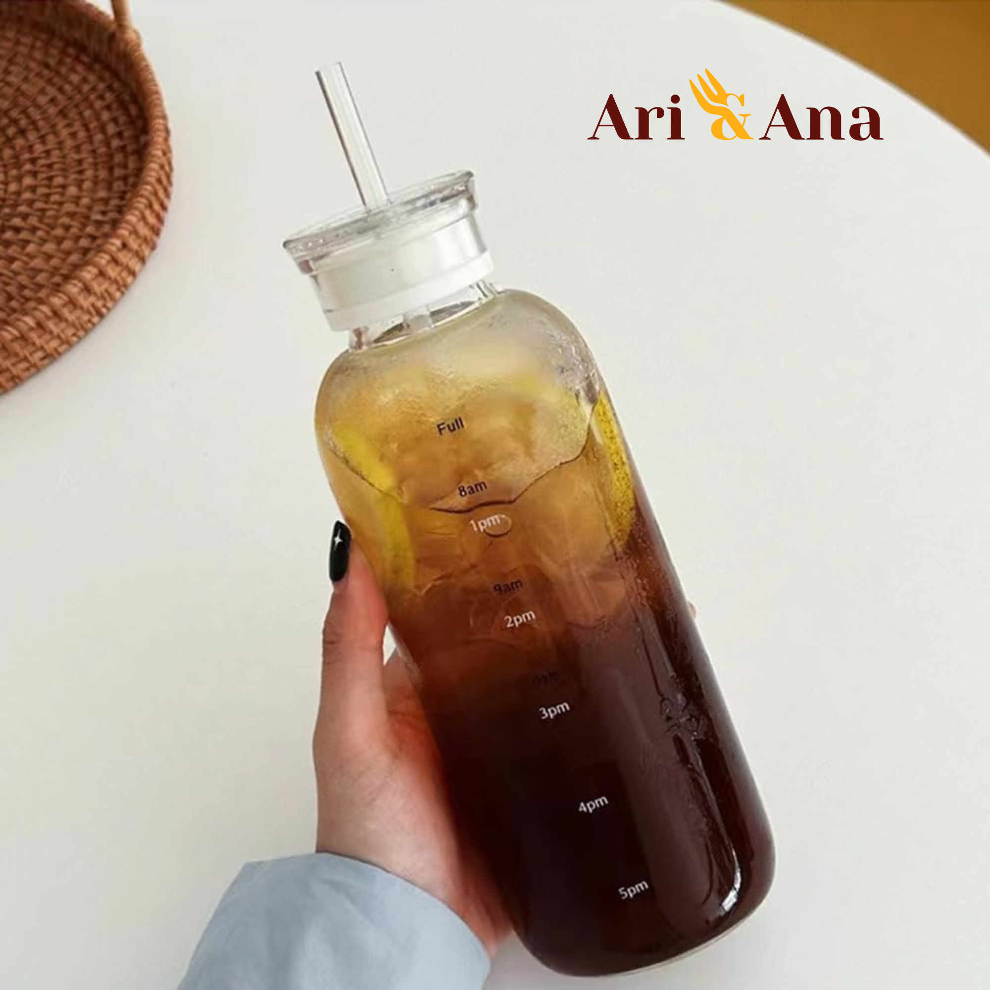 Бутылка с соломинкой и двумя крышками 750 мл (24284495) - фото 4