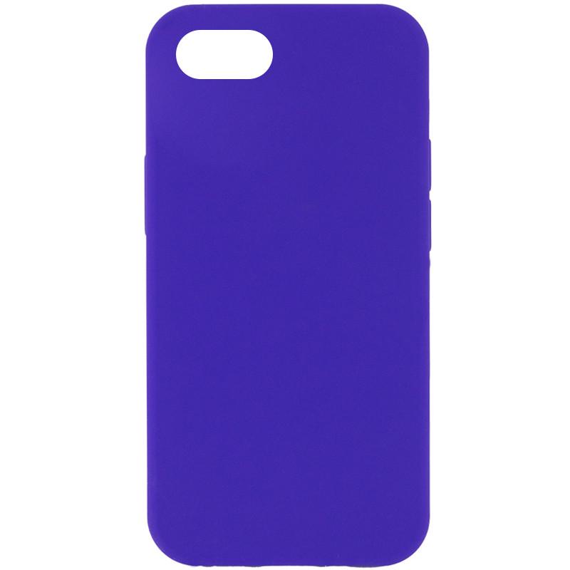 Противоударный Чехол Silicone Case Full Protective (AA) NO LOGO для Apple iPhone SE (2020) Фиолетовый/Ultra Violet