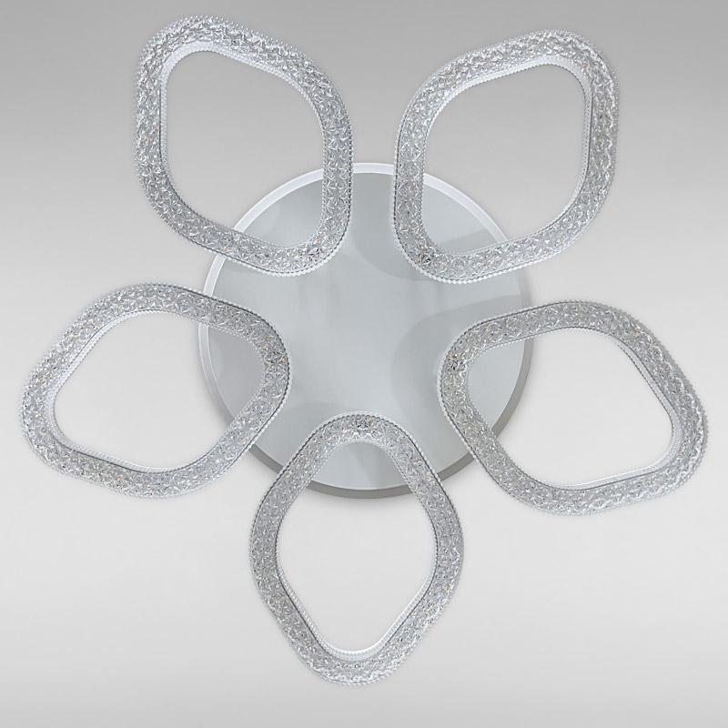 Потолочная люстра LED с подсветкой Light House SC-18247/5C 180W+28W 2.4G Ф780х90 Белый 