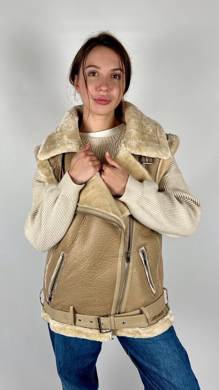 Дублянка жіноча Бренд #800-01 S Чорний (23918480) - фото 7 Дублянка жіноча Бренд #800-01 S Чорний (23918480) - фото 7