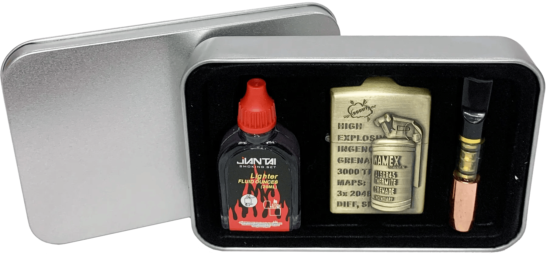 Зажигалка Граната бензиновая 3в1 тип 2