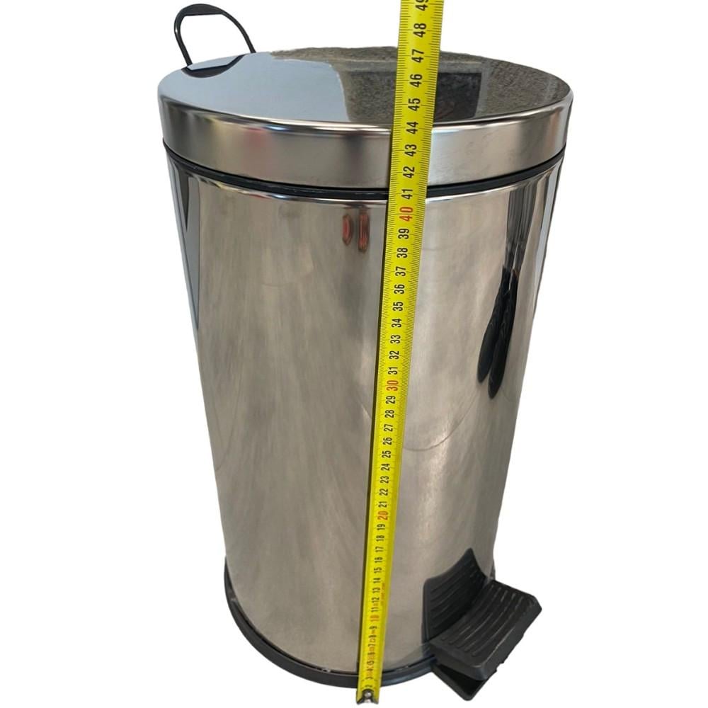 Мусорное ведро с педалью MAXIFLOW 16 л Нержавеющая сталь (4501.2444S.430.16) - фото 3 Мусорное ведро с педалью MAXIFLOW 16 л Нержавеющая сталь (4501.2444S.430.16) - фото 3