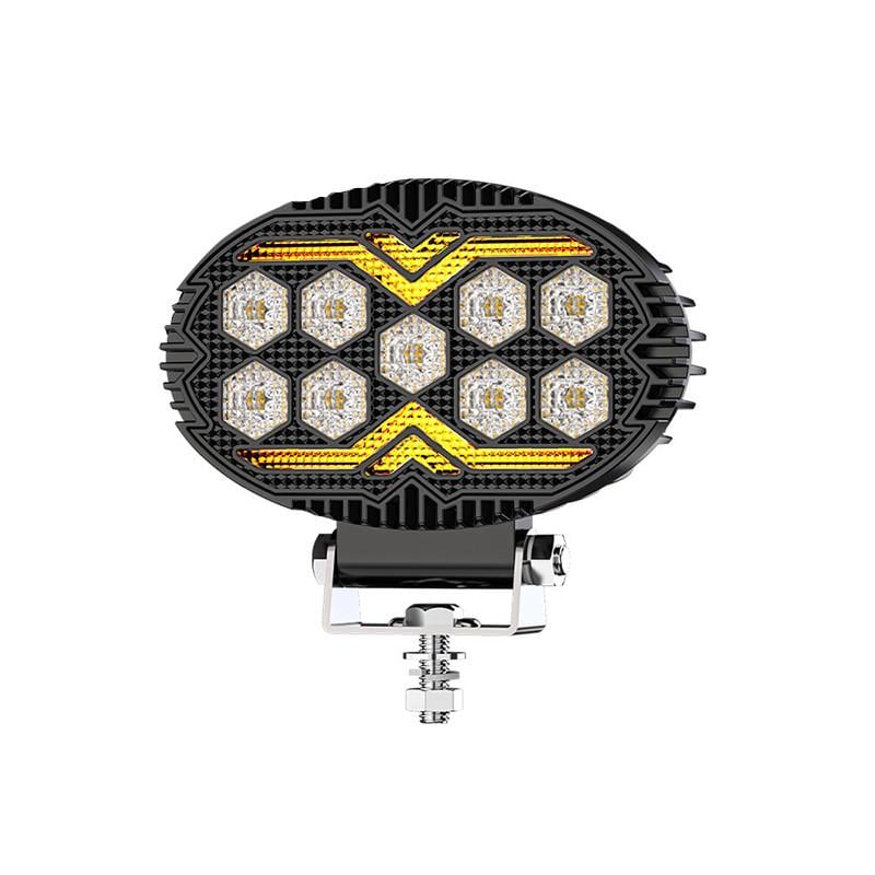 Фара светодиодная DXZ 55C-BW-T9 9 LED водонепроницаемая Белый и Желтый