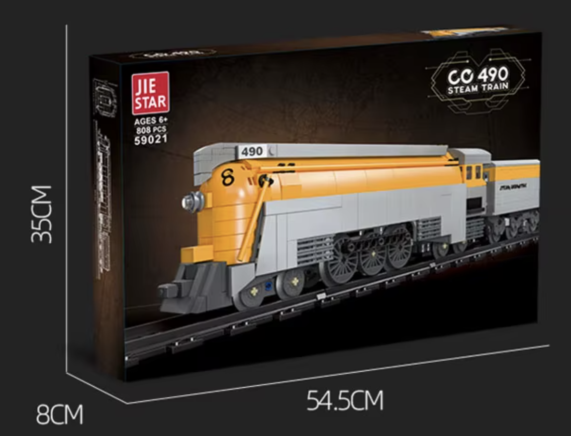 Конструктор JIE STAR Поезд Steam Train 808 деталей - фото 2 Конструктор JIE STAR Поезд Steam Train 808 деталей - фото 2