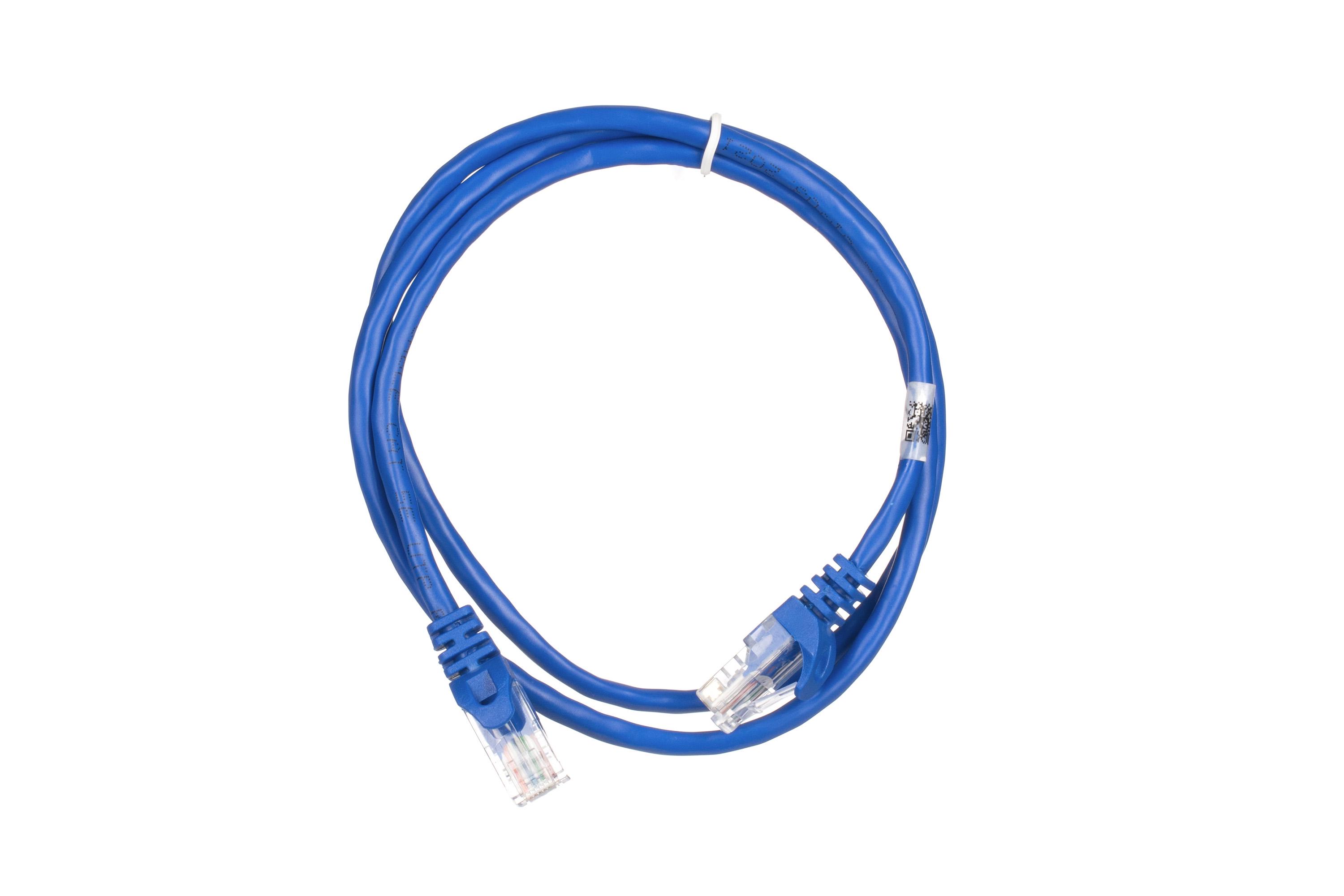 Патч-корд 2E Cat 5e 26AWG з екранованою крученою парою UTP 1 м Синій (2E-PC5ECA-100BL) - фото 1