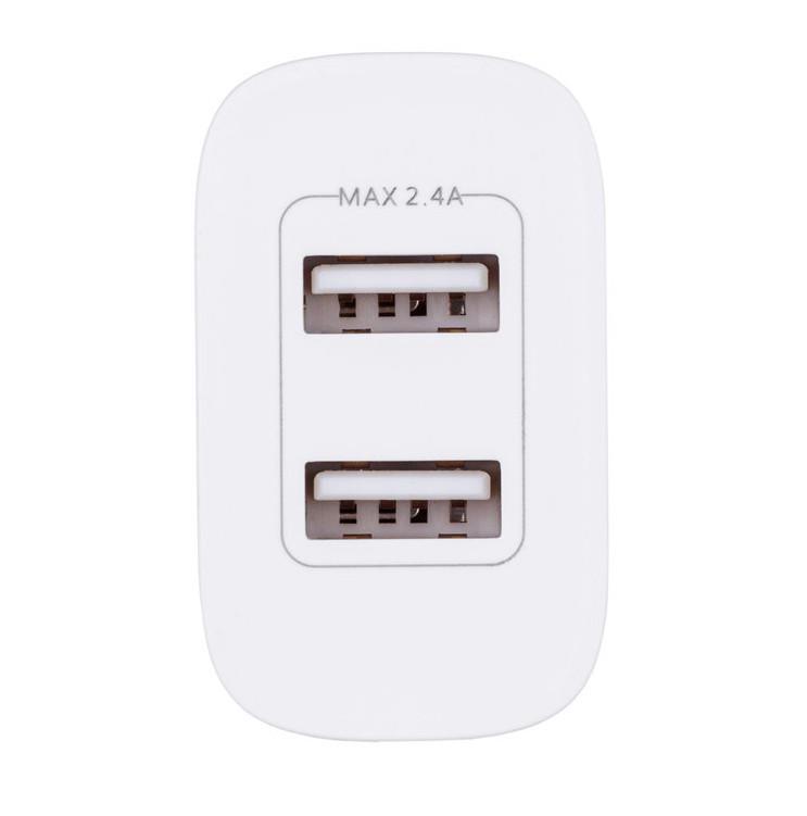 Зарядний пристрій Glasscove TC-012A 2,4 A 12 W 2xUSB White (3_00662) - фото 4