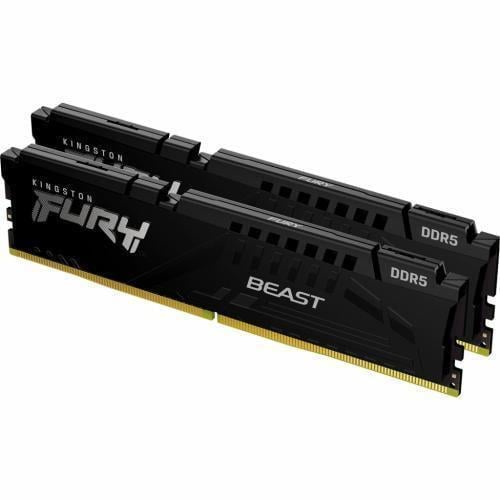 Оперативна память Kingston Fury Beast 16Gbx2 32Gb Kit DDR5/5200 MHz с радиатором Чорний (KF552C40BBK2-32)