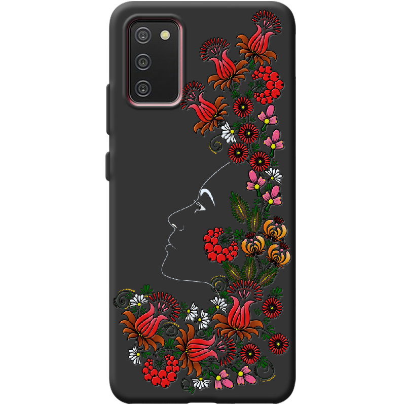 Чехол BoxFace Samsung A025 Galaxy A02S 3D Ukrainian Muse Черный силикон (41511-bk64-42013)