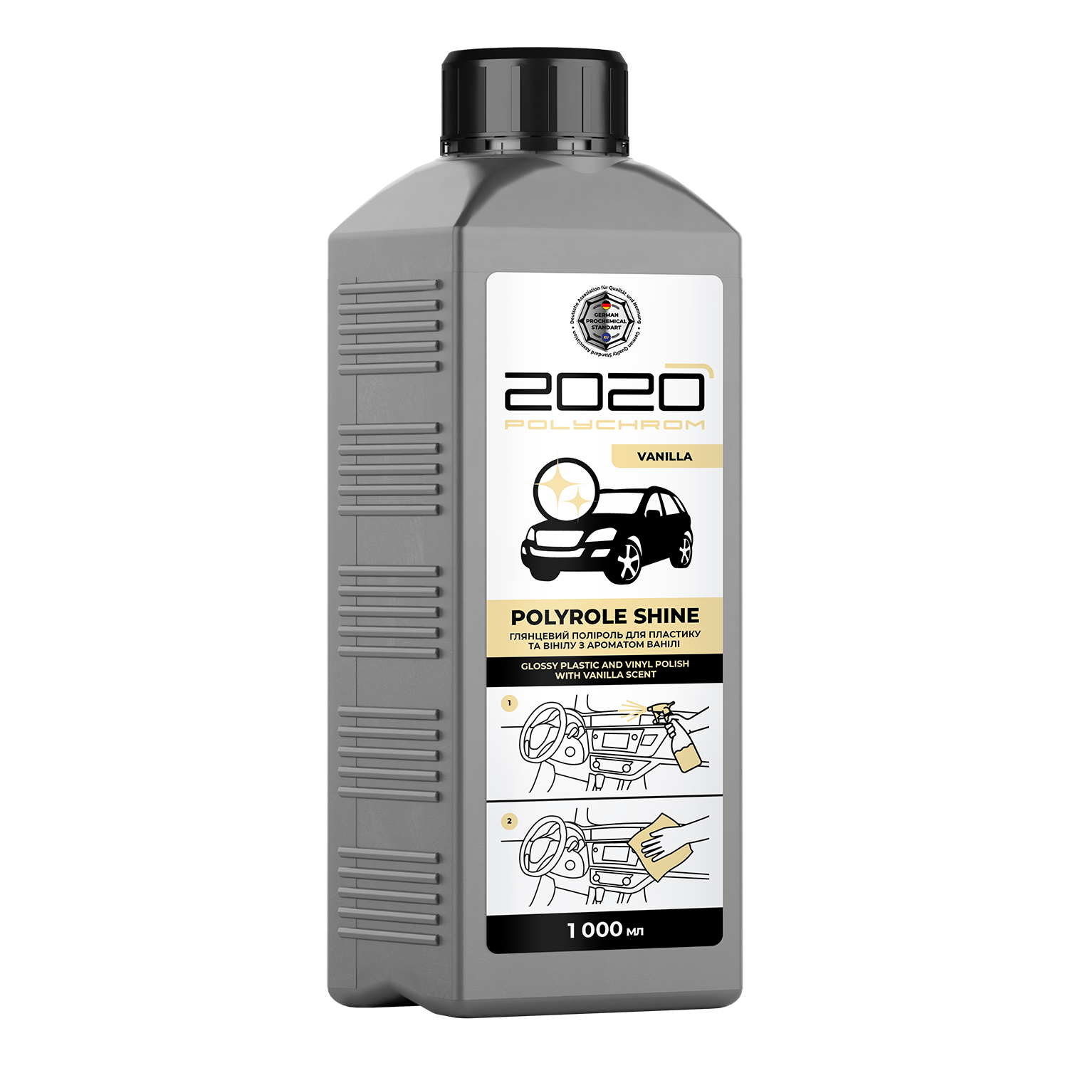 Полироль для пластика Polychrom 2020 Polyrole Shine с ароматом ванили 1 л (29423900)