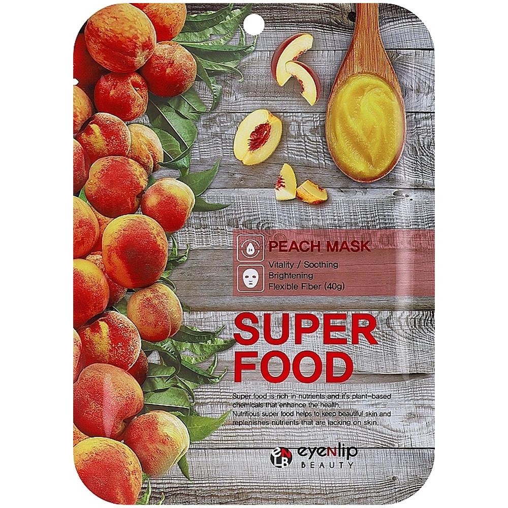 Набор тканевых масок Eyenlip Super Food Peach Mask с персиком 23 мл 10 шт. (2187988880)