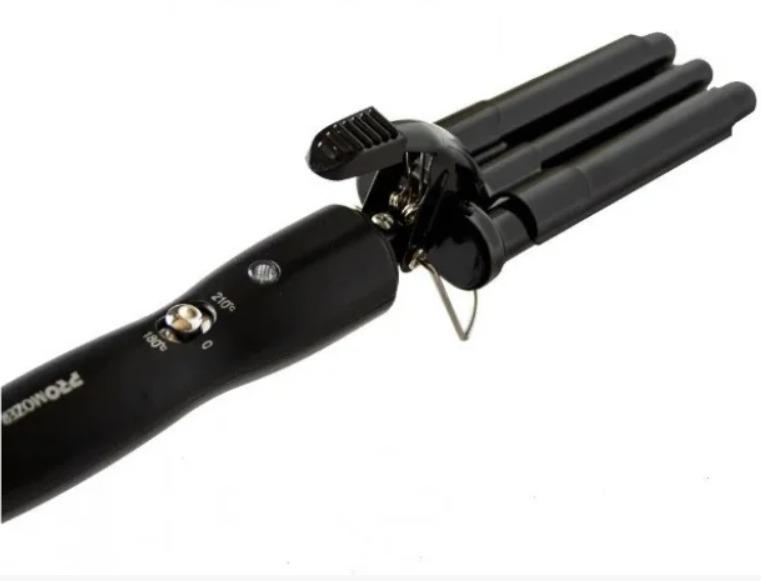 Плойка-волна тройная XO Mozer MZ-6621 для укладки волос Черный (64551) - фото 5 Плойка-волна тройная XO Mozer MZ-6621 для укладки волос Черный (64551) - фото 5