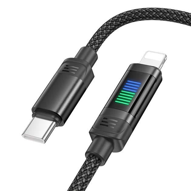 Кабель зарядки Hoco U126 USB-C to IP/Type-C to Lightning 27W (20754793) - фото 1