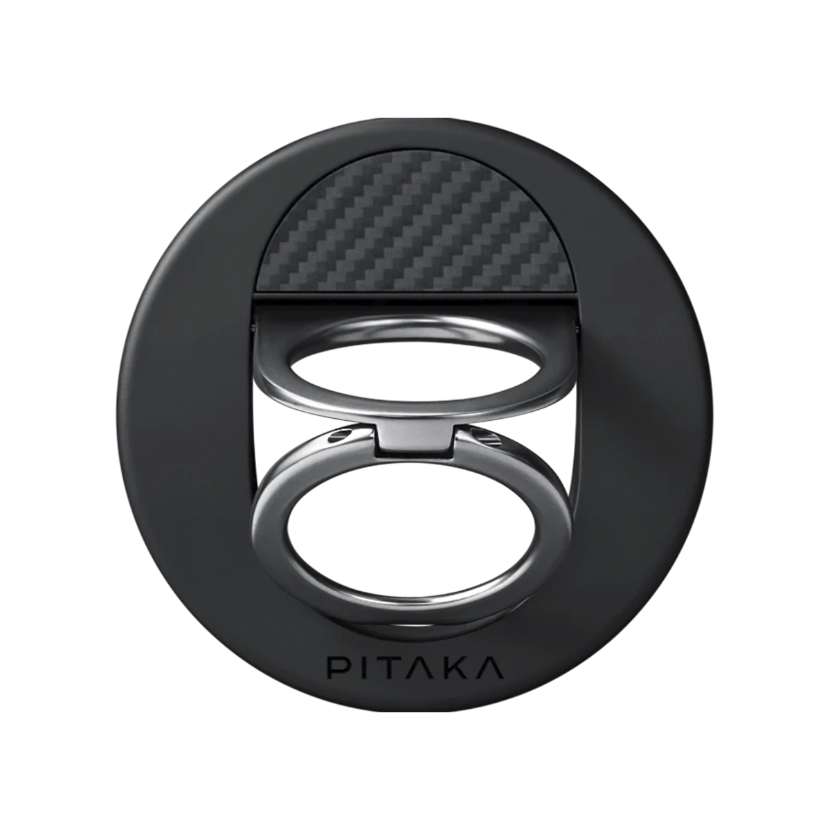 Магнитное кольцо-держатель для телефона Pitaka MagEZ 3 Twill 600D Black/Grey (MGB2402)