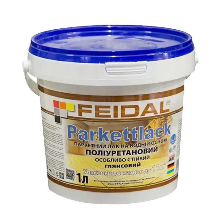 Лак для паркету Feidal Acryl Parkettlack глянець поліуретановий для меблів/дверей 1 л