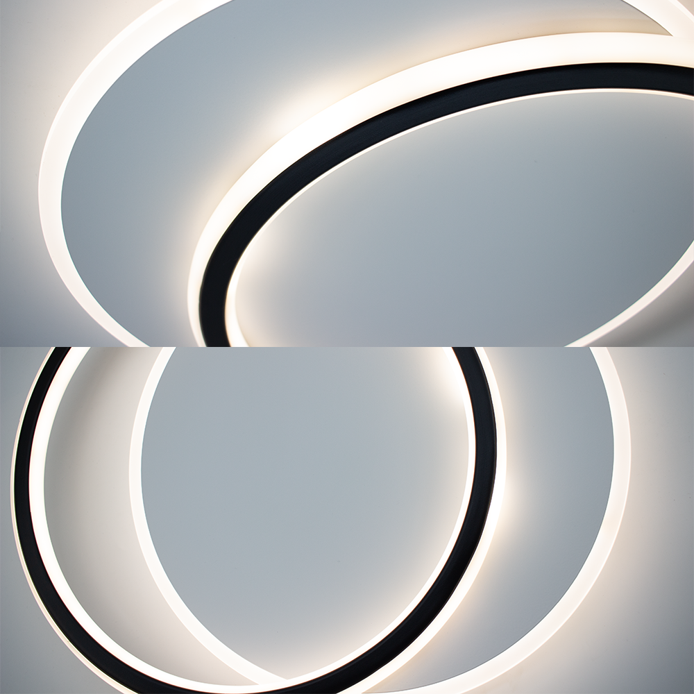 Люстра ESLLSE STANDART 2R с пультом 65 Вт 485x410x50 мм Черно-белый (10605) - фото 6 Люстра ESLLSE STANDART 2R с пультом 65 Вт 485x410x50 мм Черно-белый (10605) - фото 6