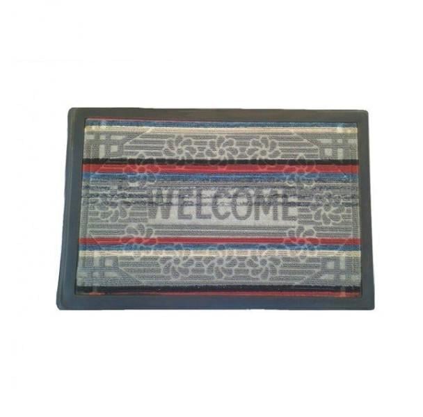 Коврик для входной зоны Welcome на резиновой основе нескользящий 45х75 см Разноцветный (147-46-к0054) Коврик для входной зоны Welcome на резиновой основе нескользящий 45х75 см Разноцветный (147-46-к0054)
