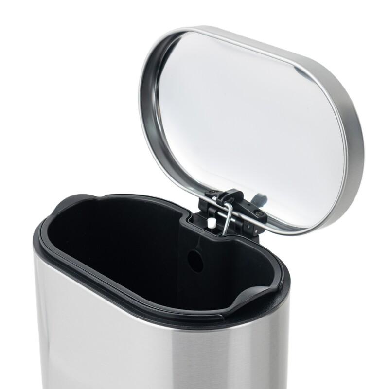 Відро для сміття MIXXUS Premium Strong-TC0120 SS Color 20 л з плавним закриттям нержавіюча сталь (OL-MI7081) - фото 3