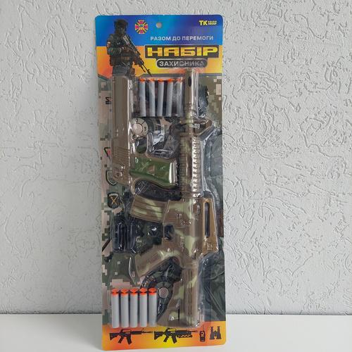 Игрушечный набор TK Group с автоматом/пистолет/мягкие патроны с присоской/подставка для мишени (TK-70648) - фото 7 Игрушечный набор TK Group с автоматом/пистолет/мягкие патроны с присоской/подставка для мишени (TK-70648) - фото 7