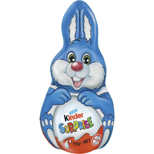 Шоколадный заяц Kinder Bunny Blue с сюрпризом 75 г (2532517521)