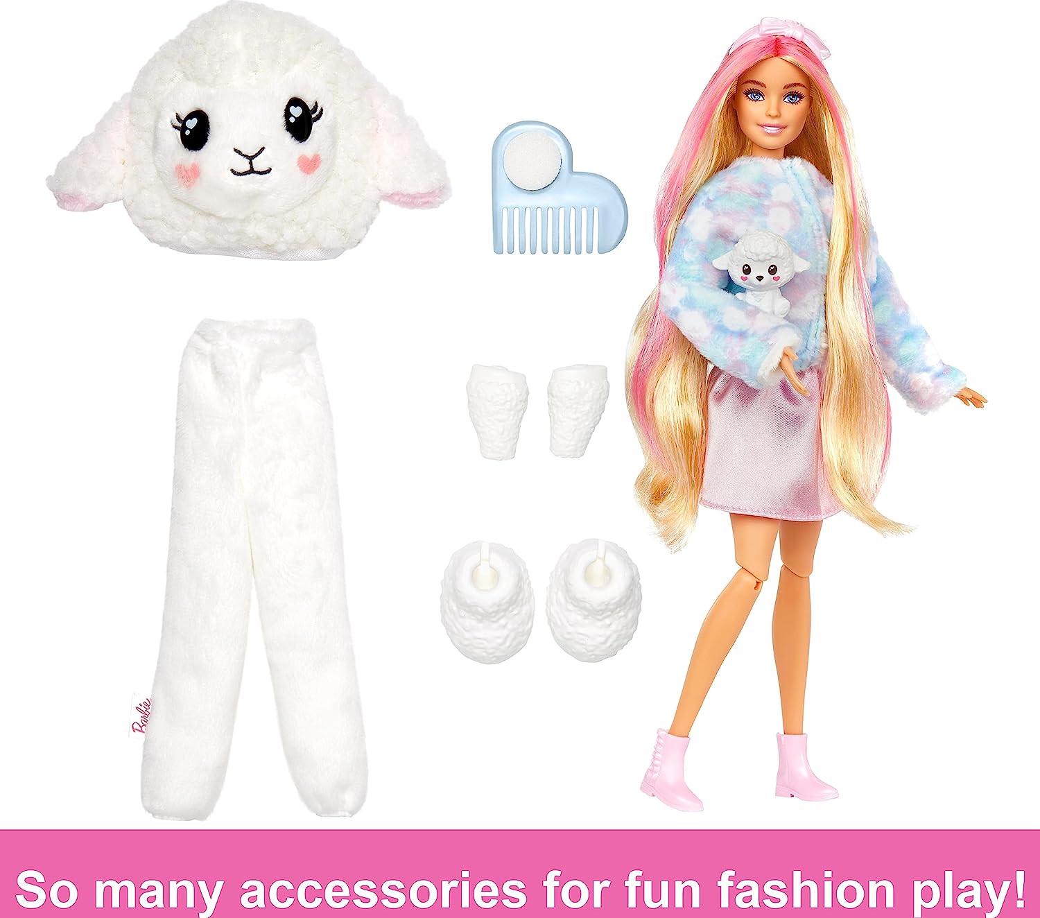 Лялька Barbie Cutie Reveal Lamb Plush Costume Doll - фото 5