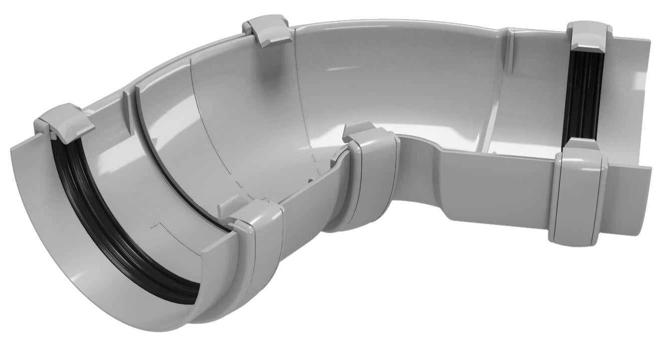 Угол желоба универсальный 60-160° DEVOREX Classic 120 Графитовый (12195521) - фото 1