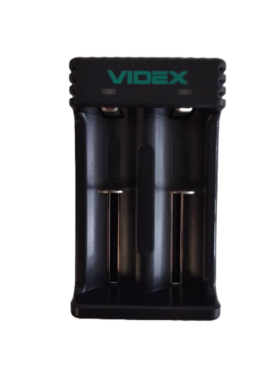 Мережевий зарядний пристрій Videx L201 2 акумулятора 14500/16340/18650/26650