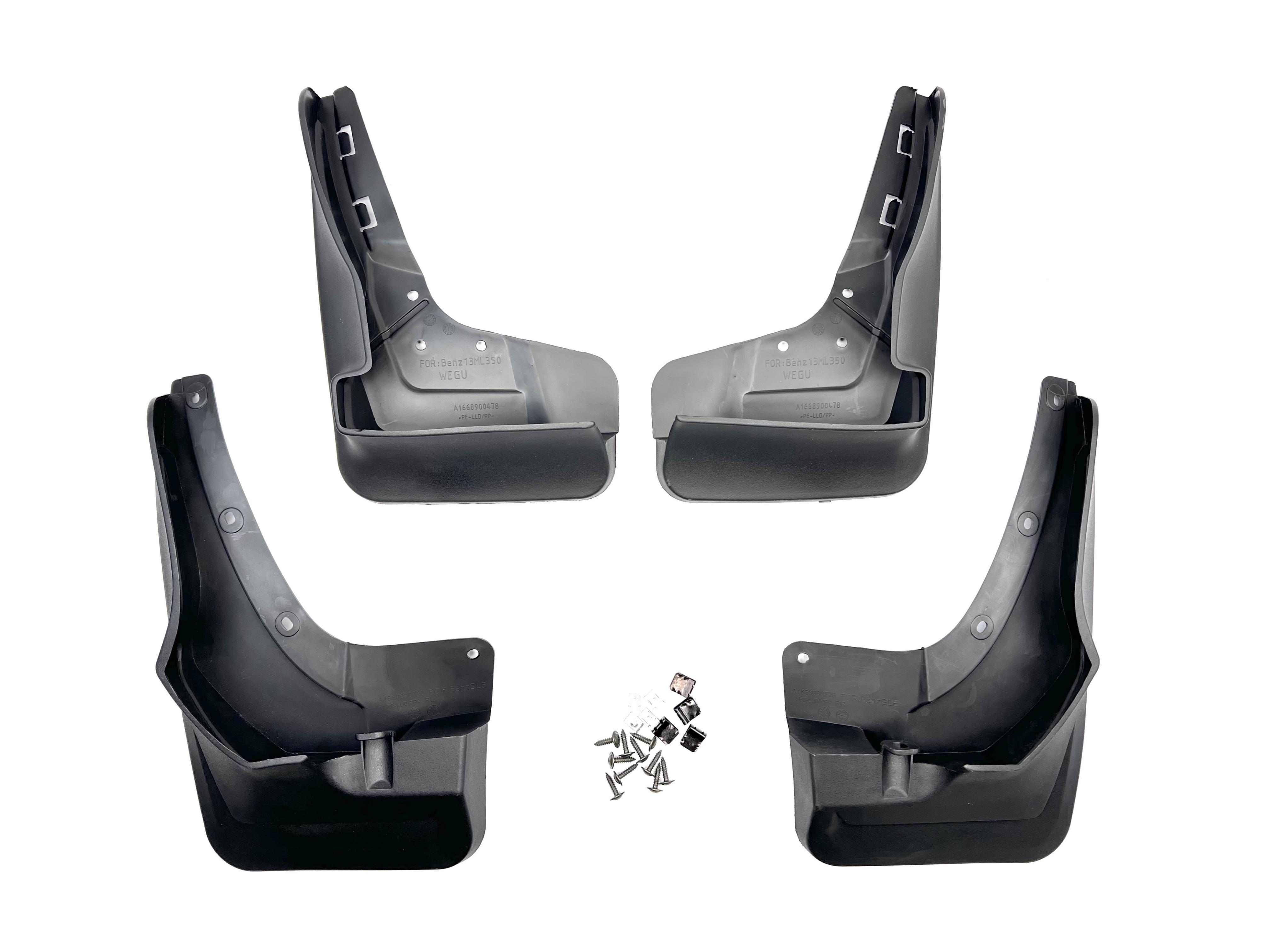 Брызговики KINDLE для Mercedes Benz GLE W166 AMG 2015- авто с порогами и в AMG ОБВЕСЕ !!!/Mercedes-Benz GLE class W166 2015-2018 4 шт. (6348)