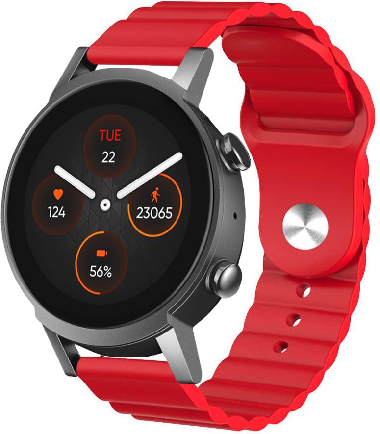 Ремешок Wave для Mobvoi TicWatch E3 Red (26771-2D)