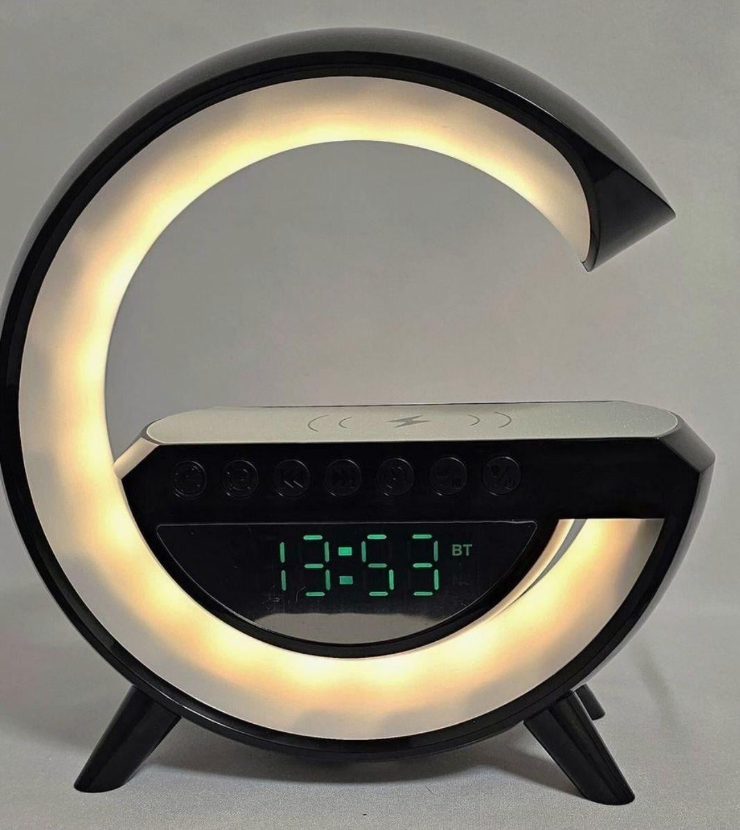 Ночник аккумуляторный с часами G BT-3401 Smart Light Sound Machine Черный