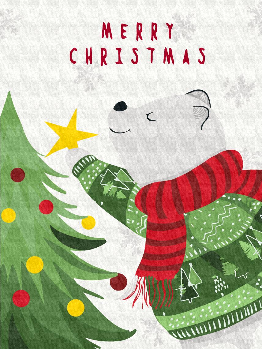 Картина по номерам Brushme Полярный мишка 30x40 см (KBS0148)