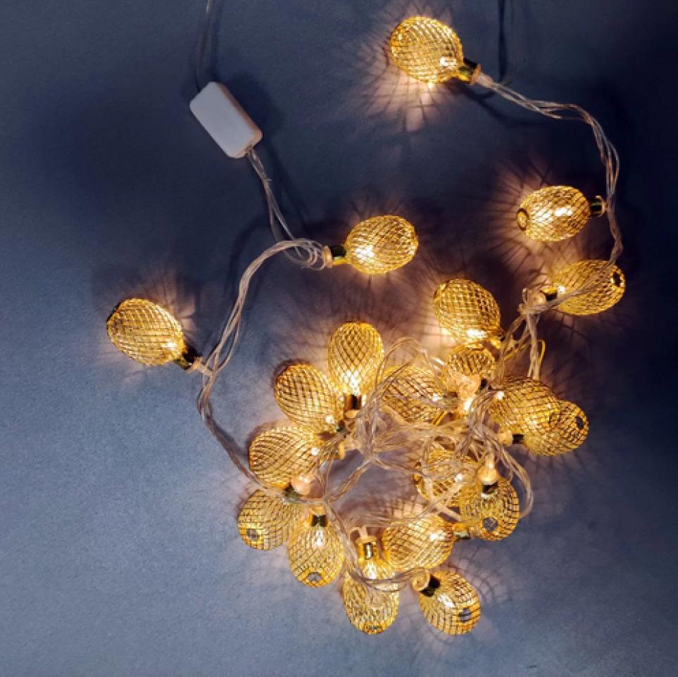 Гирлянда Овал средний сетка LED 20 Золото (1-124) Гирлянда Овал средний сетка LED 20 Золото (1-124)