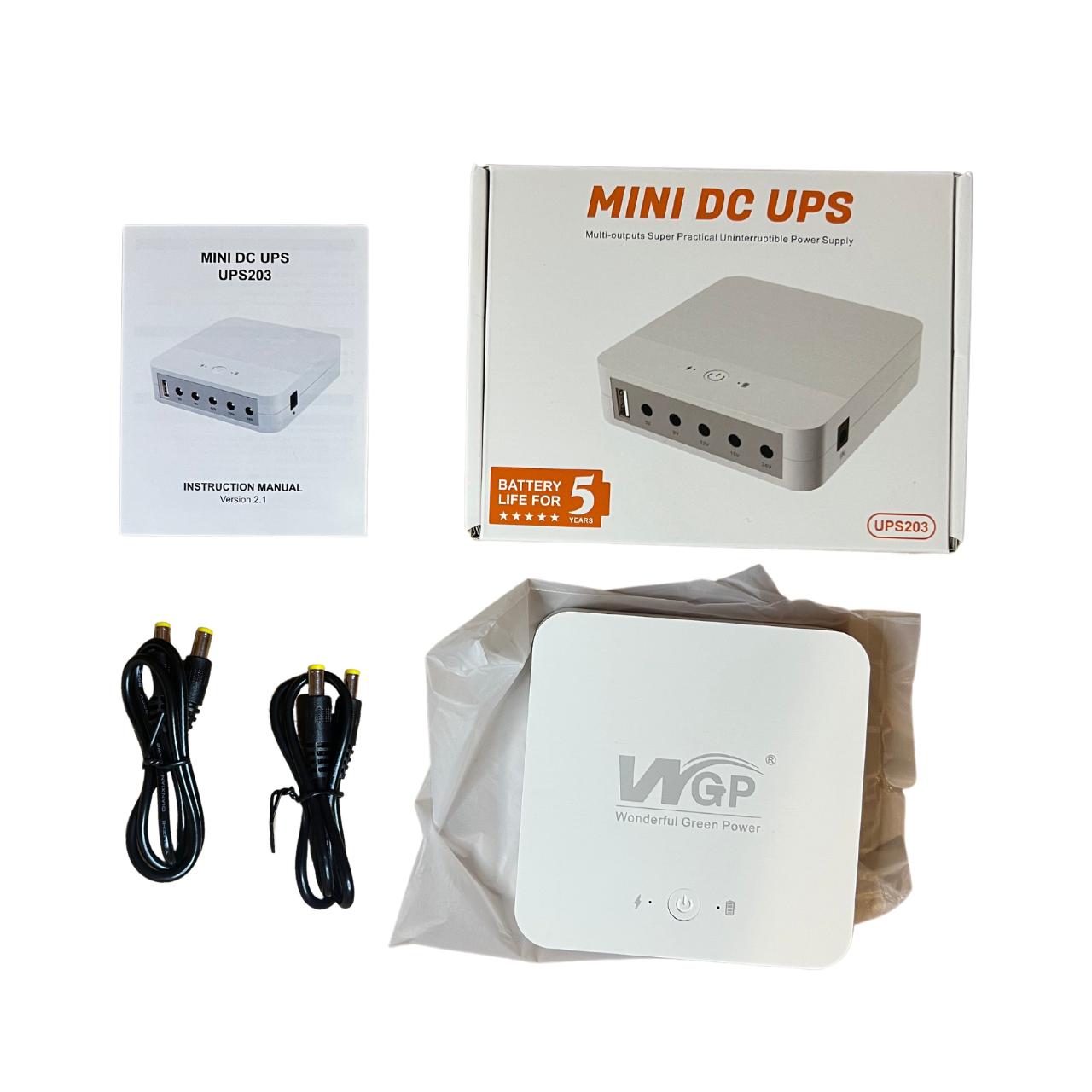 Джерело безперебійного живлення WGP Mini UPS 13200 mAh 48,84W White - фото 2