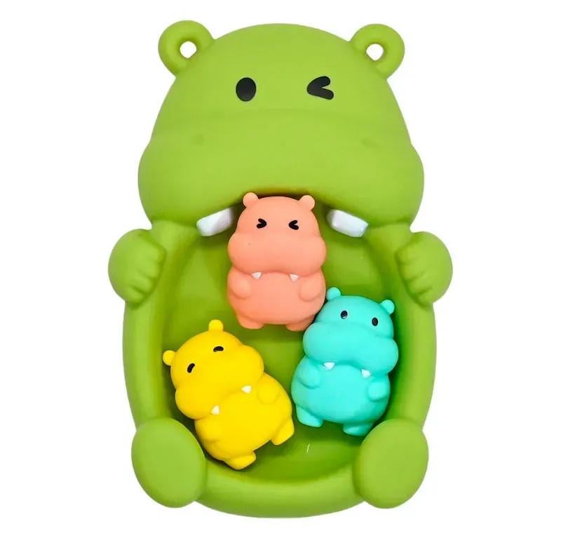 Бегемотики СМ321-16 для купания резиновые 4 шт. (321167)