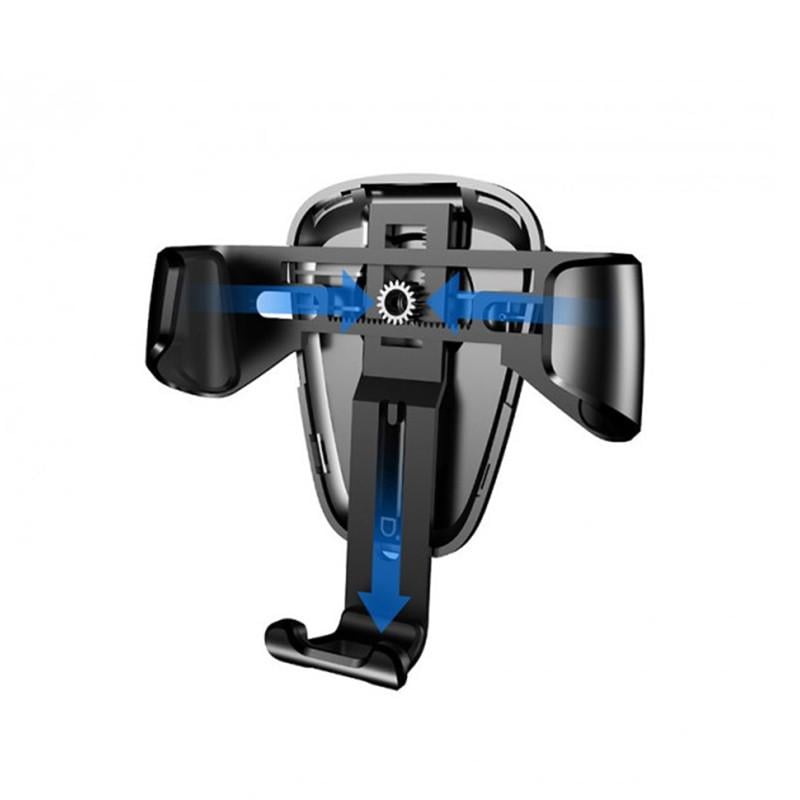 Автодержатель Baseus Gravity Car Mount Black для смартфона вращение на 360 градусов мин 63 мм maх 88 мм - фото 6