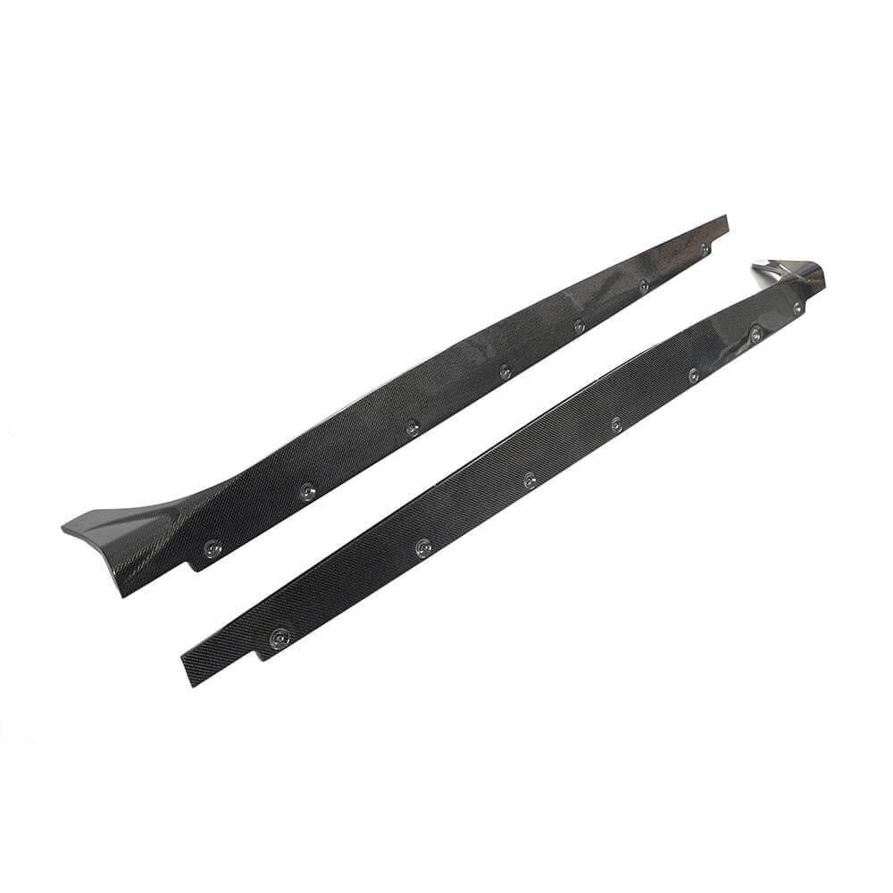 Пороги боковые 2021-2025 V2 для Sportback DDCarbon для Audi A5 2016-2025 гг. натуральный карбон (133048)