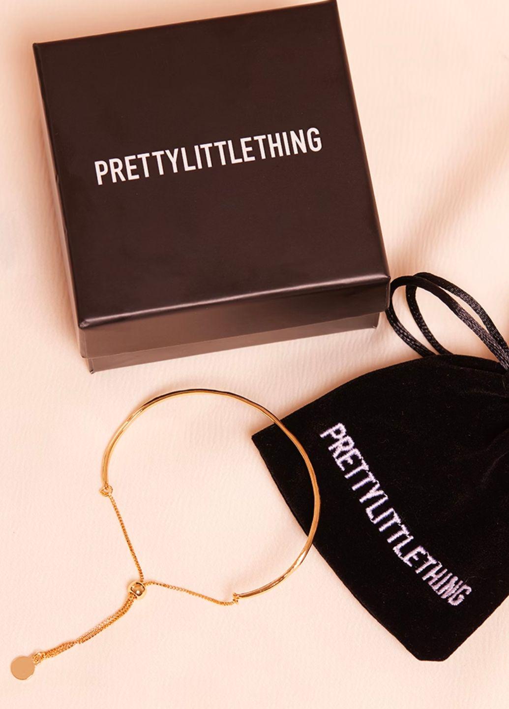 Браслет Pretty Little Thing 12276 с регулировкой размера Золотистый