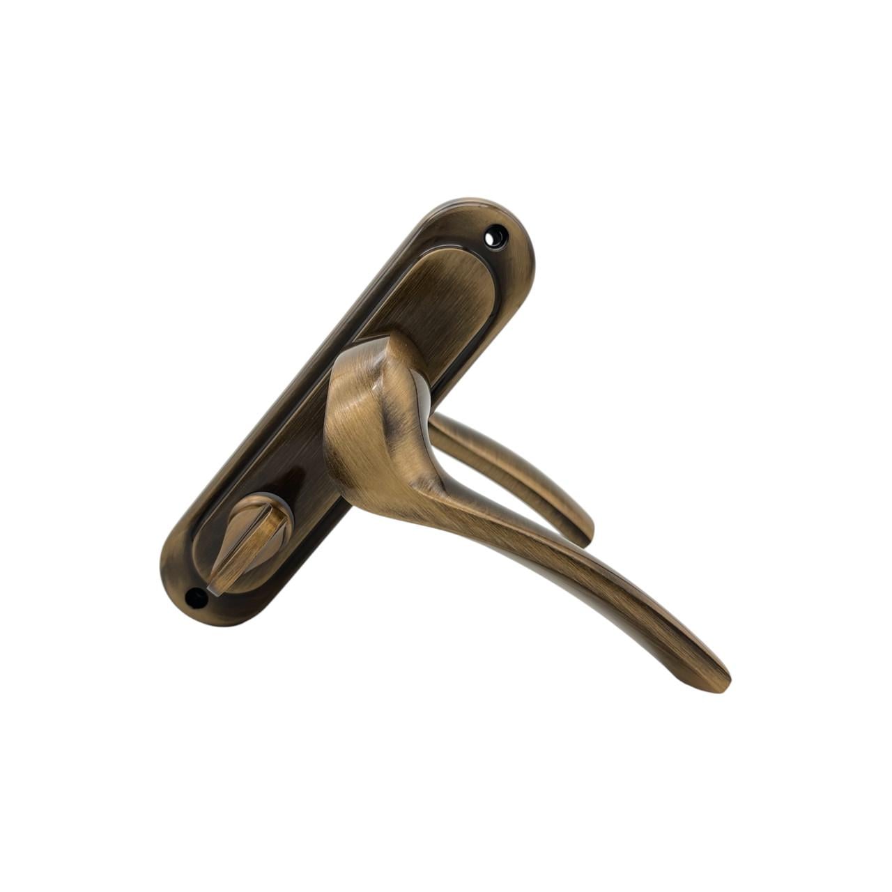 Дверні ручки міжкімнатні під засувку Ozcanlar Onix Handle WC Mat/Oksit 62 мм (330080)