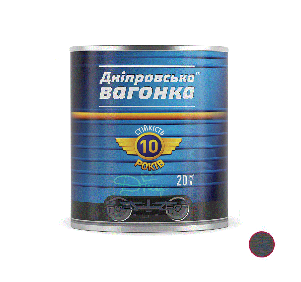Краска Дніпровська вагонка ПФ-133 0,9л Темно-серый (961277372) - фото 2