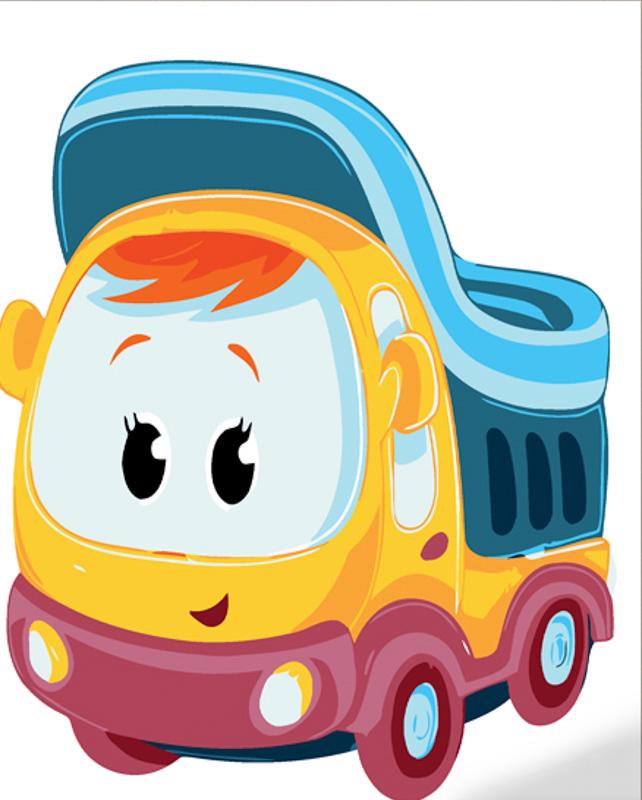 Картина по номерам Strateg Премиум Веселая машинка 30х30 см (ES139)