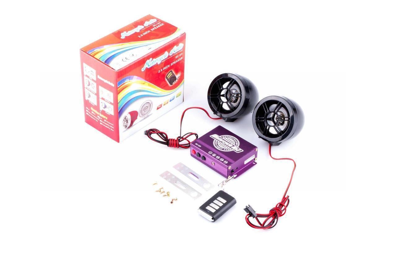 Аудиосистема ZUNA 2.5 сигнализация/МР3/FM/MicroSD/USB/пульт управления разъем ППДУ 3,5 мм Черный (2177140825)