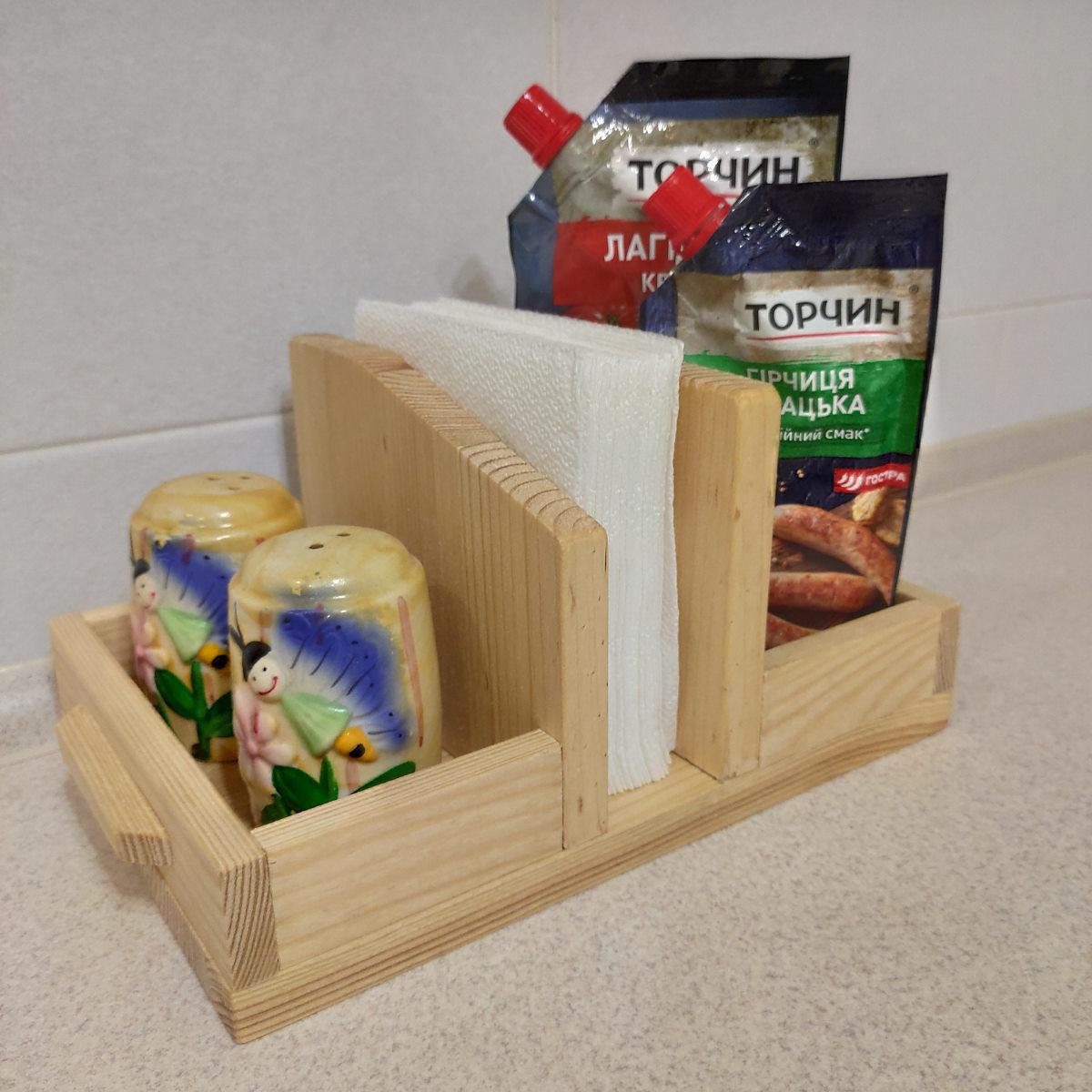 Салфетница из дерева/подставка под специи (2089236856) - фото 2