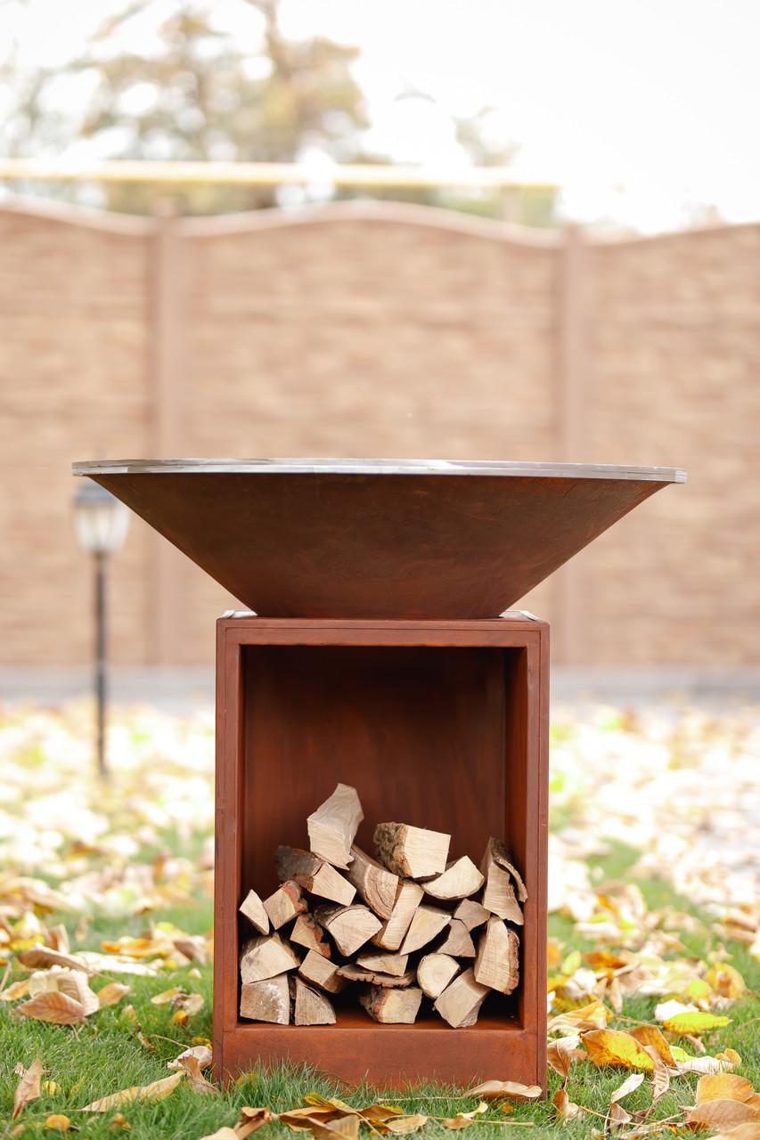 Гриль-мангал барбекю з відкритою тумбою Smoke House Holla Grill Open Rust (600004) - фото 4 Гриль-мангал барбекю з відкритою тумбою Smoke House Holla Grill Open Rust (600004) - фото 4