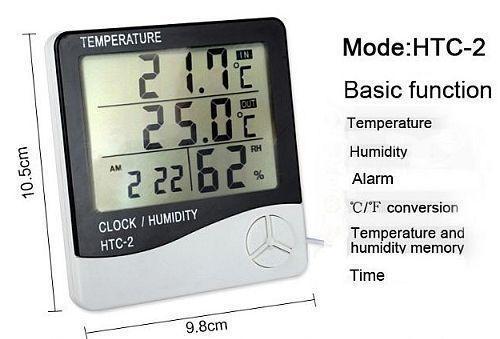 Термометр цифровой HTC-2 с выносным датчиком температуры Белый - фото 4 Термометр цифровой HTC-2 с выносным датчиком температуры Белый - фото 4