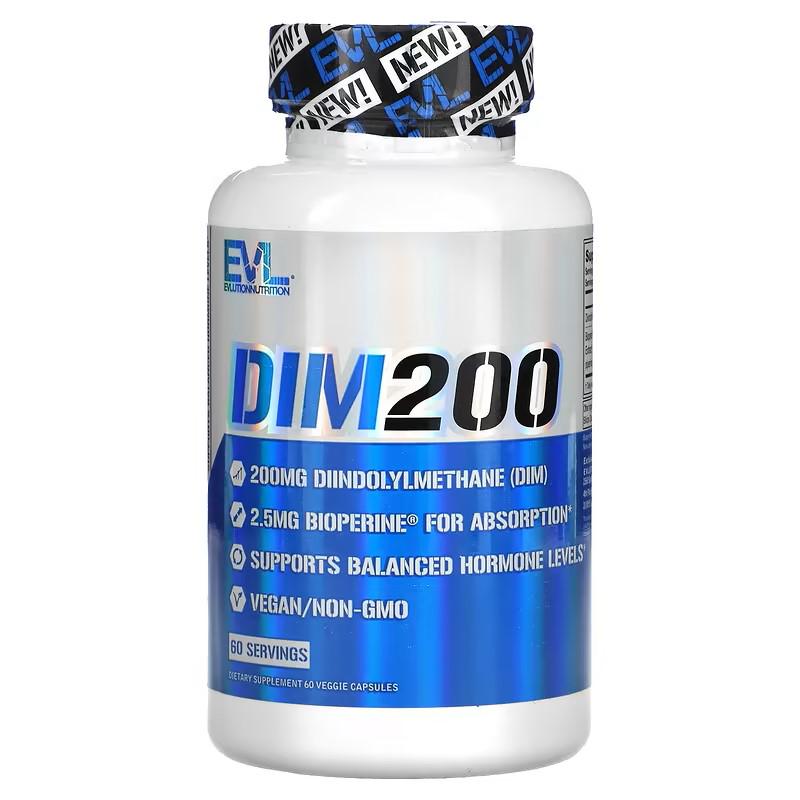 Дііндолілметан EVLution Nutrition DIM 200 200 mg 60 Veggie Capsules