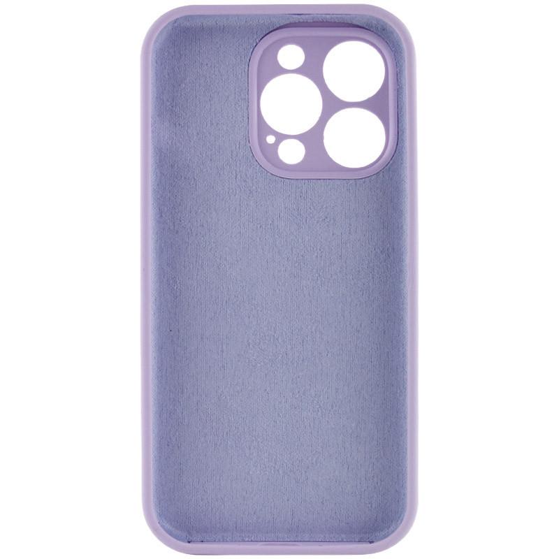 Чехол Silicone Case Full Camera Protective (AA) NO LOGO для Apple iPhone 15 Pro Max (6.7") Сиреневый | Lilac - фото 3