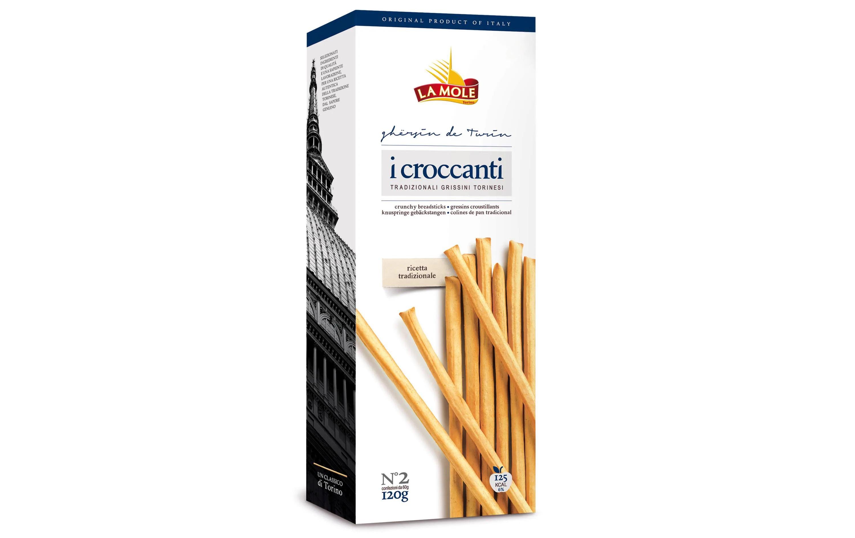 Палочки хлібні La Mole I Croccanti Torinesi грісіні 120 г